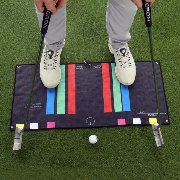 🏌️Stance Alignment Towel – Master Ball Position for Every Club