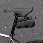Waterproof Bike Saddle Bag with Smart Brake Light – Shockproof, Secure Mount, USB Rechargeable & All-Weather Ready
