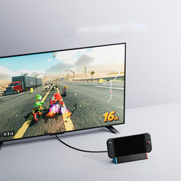 Switch TV Dock – Compatible with Switch / Switch OLED | Supports 4K HDMI Output, Multi-Port, Portable Official Dock Replacement