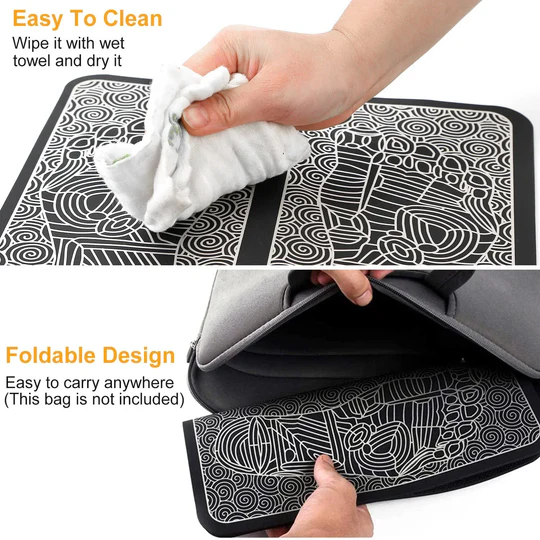 Foot Massage Mat – Pulse Smart Massage Pad | Home Foot Therapy Machine with Remote Control