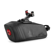 Waterproof Bike Saddle Bag with Smart Brake Light – Shockproof, Secure Mount, USB Rechargeable & All-Weather Ready