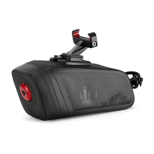 Waterproof Bike Saddle Bag with Smart Brake Light – Shockproof, Secure Mount, USB Rechargeable & All-Weather Ready