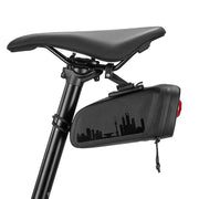 Waterproof Bike Saddle Bag with Smart Brake Light – Shockproof, Secure Mount, USB Rechargeable & All-Weather Ready