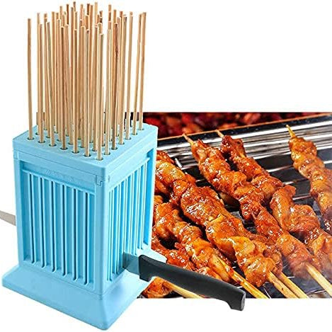 49-Hole BBQ Skewer Maker for Quick & Professional Grilling