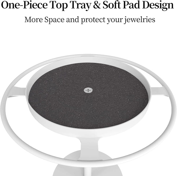 Modern Sunglasses Display Stand with Velvet Jewelry Tray – Metal, Elegant, Space-Saving