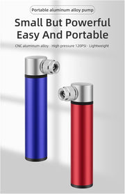 120PSI High-Pressure Hand Bike Pump – Portable Air Inflator with Valve Hose & Ball Needle Kit