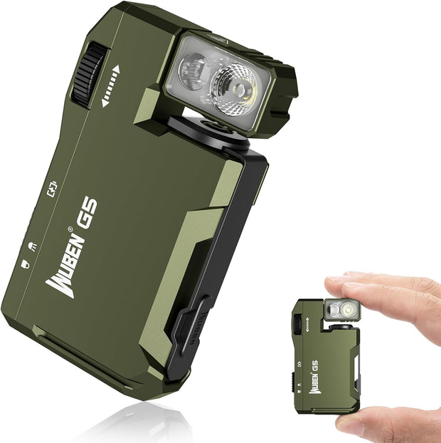 Tiny But Savage – 400LM RGB Flashlight with Magnetic Grip & Rotating Head Light like a beast. Carry like a feather.