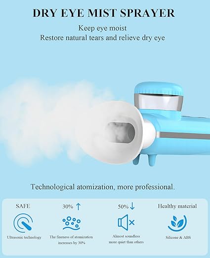 Heated Nano Eye Mist Sprayer – Portable Eye Mister with Warm Compress Moist Heat