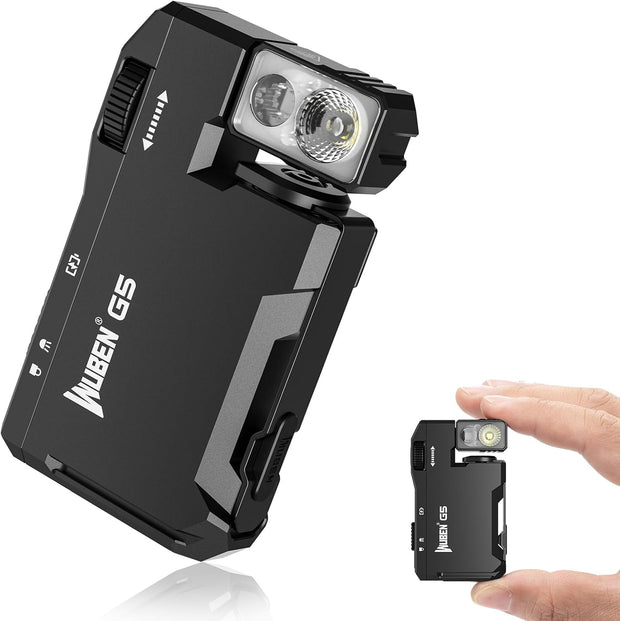 Tiny But Savage – 400LM RGB Flashlight with Magnetic Grip & Rotating Head Light like a beast. Carry like a feather.
