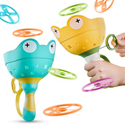 Sky-High Froggy Fun – Launch 32 Flying Discs & Catch Like Crazy!