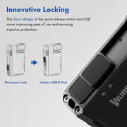 Tiny But Savage – 400LM RGB Flashlight with Magnetic Grip & Rotating Head Light like a beast. Carry like a feather.