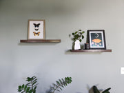 🌿 Rustic Charm Floating Shelves – Solid Pine Wood, Hidden Brackets, Heavy-Duty Display for Any Room (Set of 2)