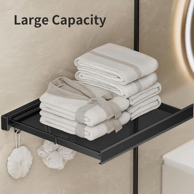 Next-Gen Electric Motorized Folding Rack – Ultra-Durable IPX7 Waterproof Wall-Mounted Space Saver with 8 Adjustable Hooks & Effortless Tool-Free Setup