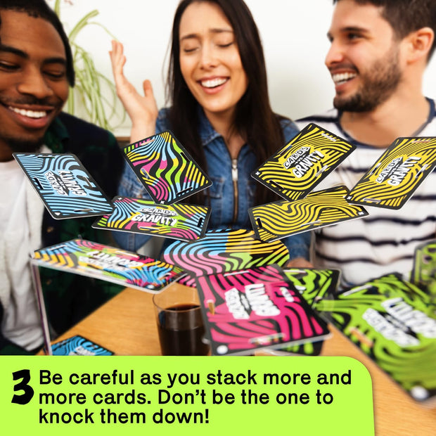 Cards vs Gravity – Fun Party Card Balancing Drinking Game for Adults