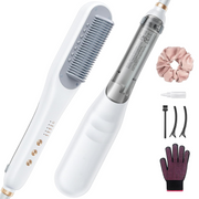 Steam Hair Straightener Brush – 3-in-1 Straightening, Combing & Steam Hair Care