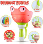 Sky-High Froggy Fun – Launch 32 Flying Discs & Catch Like Crazy!