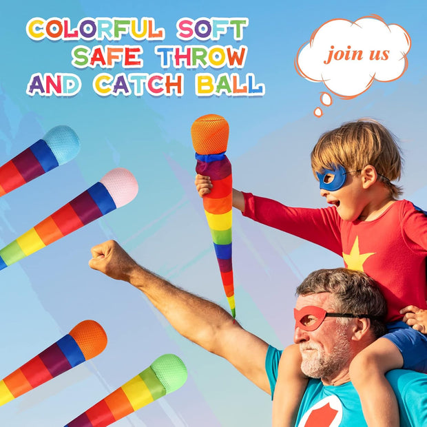 Ultimate 12-Piece Rainbow Comet Balls Set — Throw, Catch & Spark Joy with Every Spin!