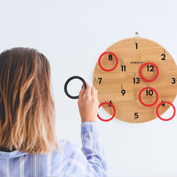 Ultimate Hook & Ring Toss Game – Indoor & Outdoor Family Fun for Kids & Adults | Fast-Paced Wall Toss Challenge for Home, Backyard, Parties & Camping