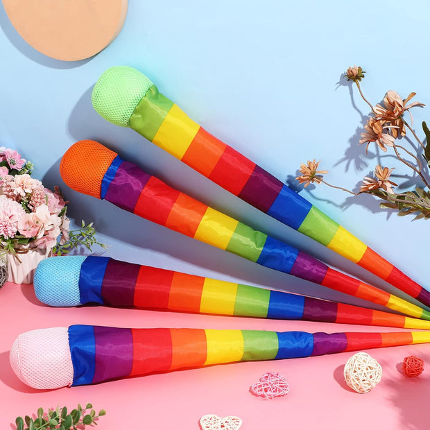 Ultimate 12-Piece Rainbow Comet Balls Set — Throw, Catch & Spark Joy with Every Spin!