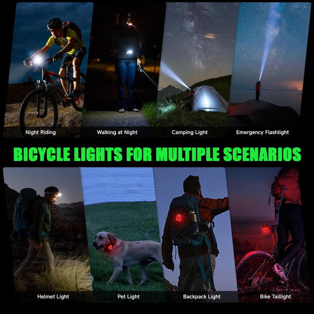 Ultra-Bright Bike Light Set – Ride Like Daylight, Rule the Night