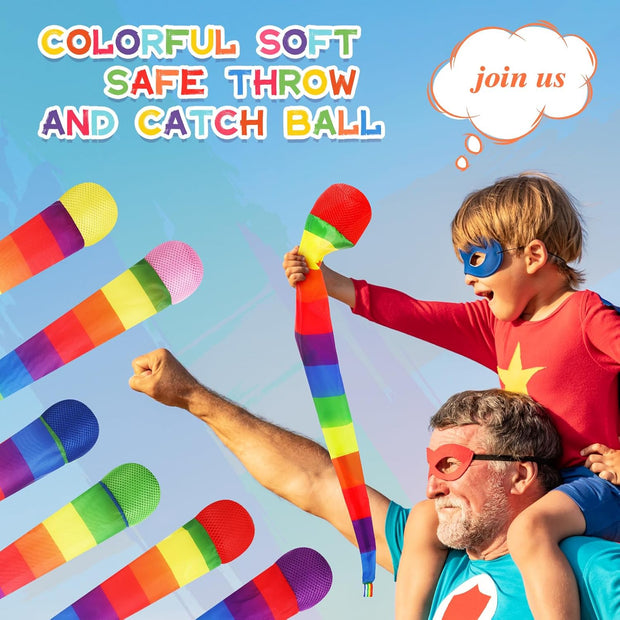Ultimate 12-Piece Rainbow Comet Balls Set — Throw, Catch & Spark Joy with Every Spin!