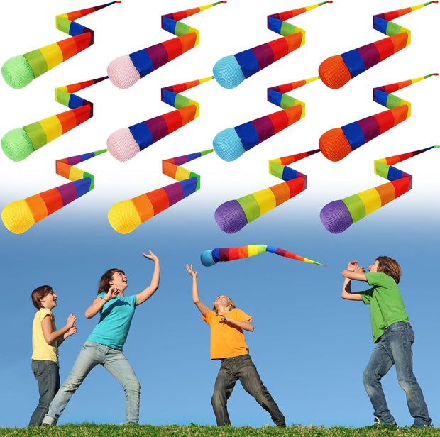 Ultimate 12-Piece Rainbow Comet Balls Set — Throw, Catch & Spark Joy with Every Spin!