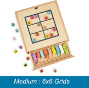 🎲 3-in-1 Wooden Sudoku Puzzle Game – Colorful Tiles, 320 Challenges & Drawer Storage for Kids & Families 🌈🧠