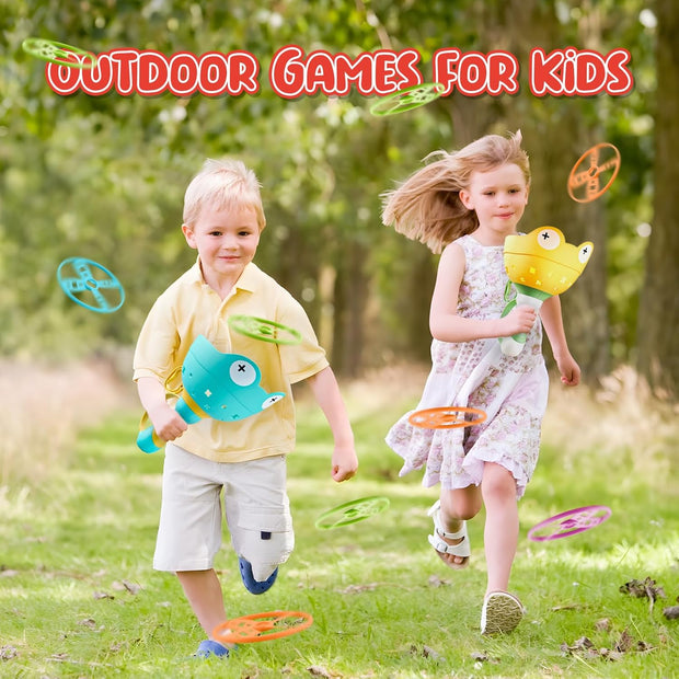 Sky-High Froggy Fun – Launch 32 Flying Discs & Catch Like Crazy!