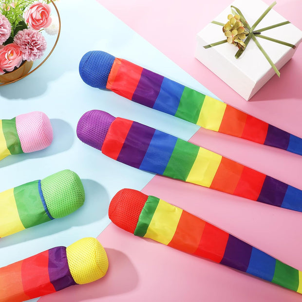 Ultimate 12-Piece Rainbow Comet Balls Set — Throw, Catch & Spark Joy with Every Spin!