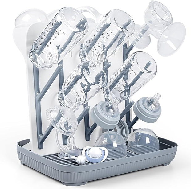 🍼 Baby Bottle Drying Rack – Space-Saving, Adjustable, BPA-Free Rack with Large Capacity for Bottles &amp; Accessories