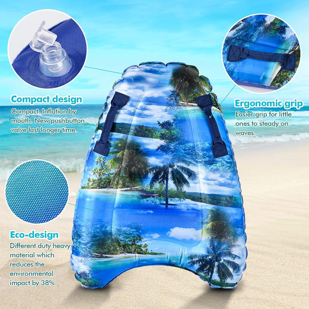 🏄Turn Every Pool Day into a Party – ☀️ Dual-Color Surf Board with Super Buoyancy & Grip!