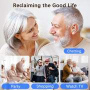 Rechargeable Hearing Aids for Seniors – Noise Cancelling, Volume Control, Behind-the-Ear Design