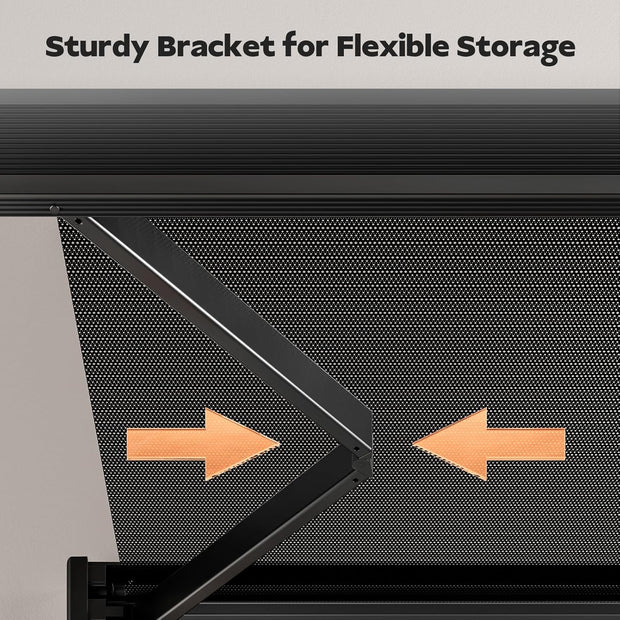 Next-Gen Electric Motorized Folding Rack – Ultra-Durable IPX7 Waterproof Wall-Mounted Space Saver with 8 Adjustable Hooks & Effortless Tool-Free Setup