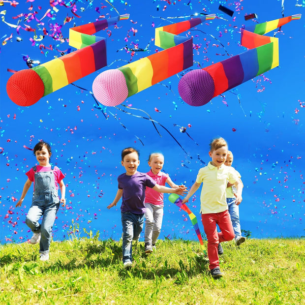 Ultimate 12-Piece Rainbow Comet Balls Set — Throw, Catch & Spark Joy with Every Spin!