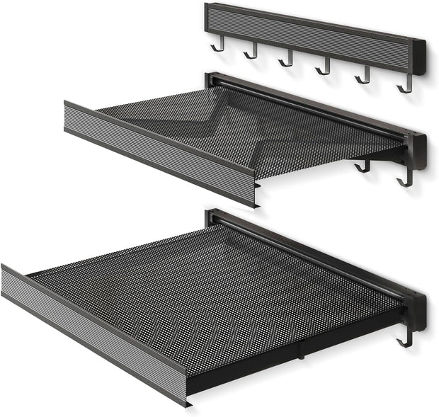 Next-Gen Electric Motorized Folding Rack – Ultra-Durable IPX7 Waterproof Wall-Mounted Space Saver with 8 Adjustable Hooks & Effortless Tool-Free Setup