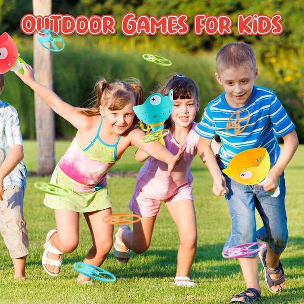 Sky-High Froggy Fun – Launch 32 Flying Discs & Catch Like Crazy!