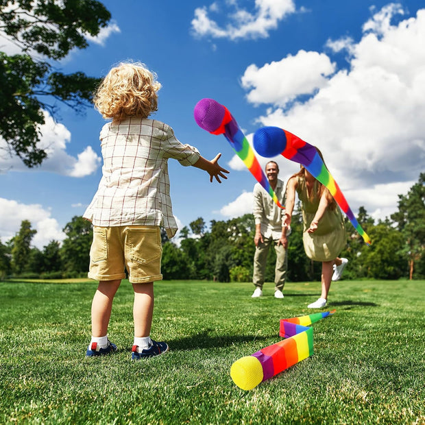 Ultimate 12-Piece Rainbow Comet Balls Set — Throw, Catch & Spark Joy with Every Spin!