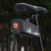 Waterproof Bike Saddle Bag with Smart Brake Light – Shockproof, Secure Mount, USB Rechargeable & All-Weather Ready