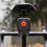 Waterproof Bike Saddle Bag with Smart Brake Light – Shockproof, Secure Mount, USB Rechargeable & All-Weather Ready