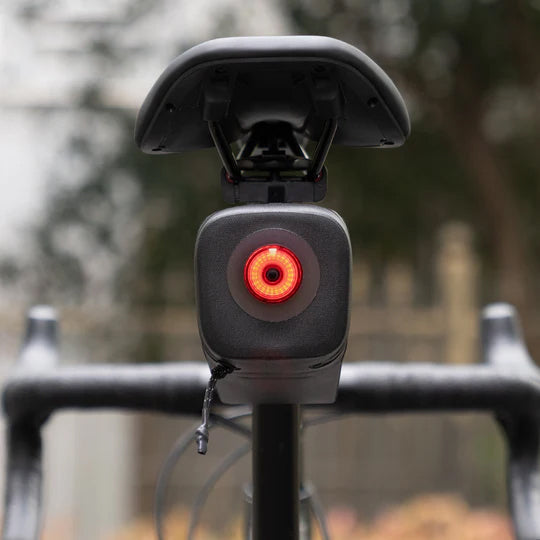 Waterproof Bike Saddle Bag with Smart Brake Light – Shockproof, Secure Mount, USB Rechargeable & All-Weather Ready