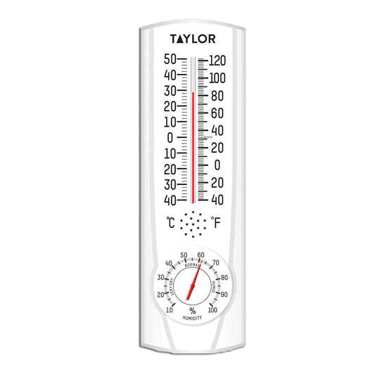 Indoor/Outdoor Tube Thermometer with Hygrometer