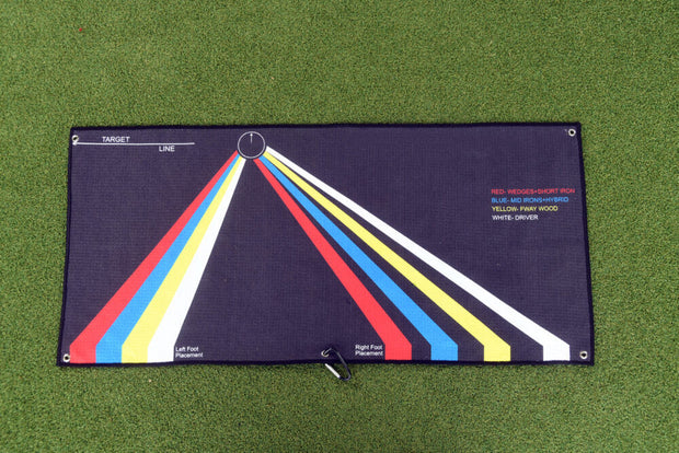 🏌️Stance Alignment Towel – Master Ball Position for Every Club